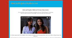 Desktop Screenshot of brideandprejudicethemovie.com